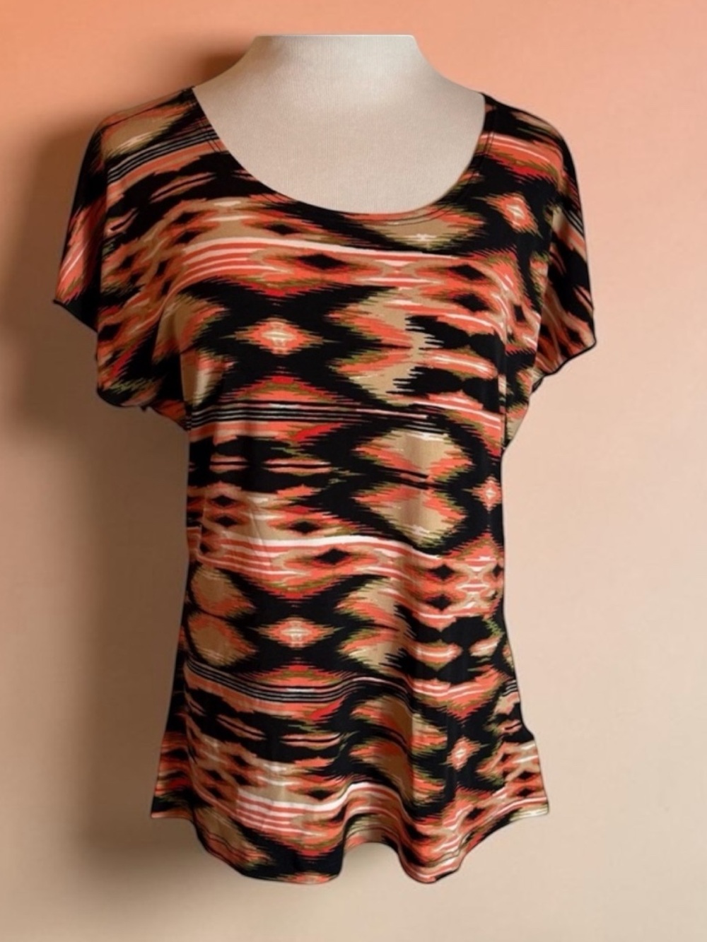 NWT SIZE LARGE SUZIE IN THE CITY TOP MULTI COLOR TOP